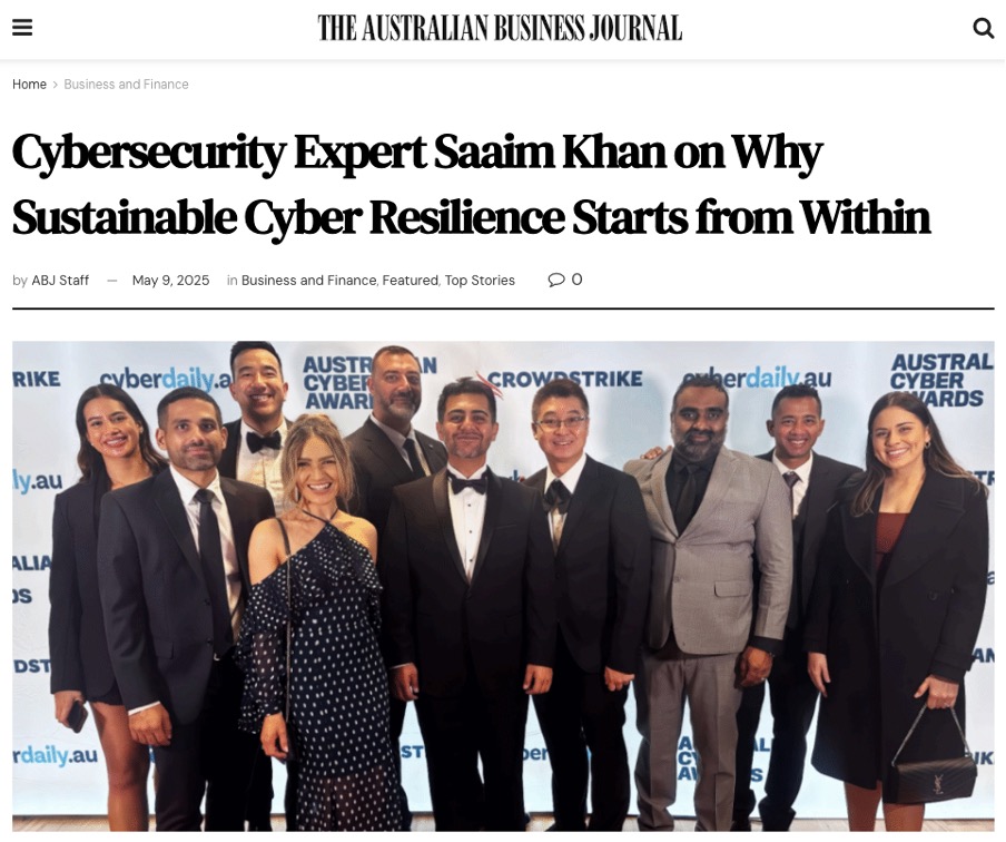 Cybersecurity Expert Saaim Khan on Why Sustainable Cyber Resilience Starts from Within